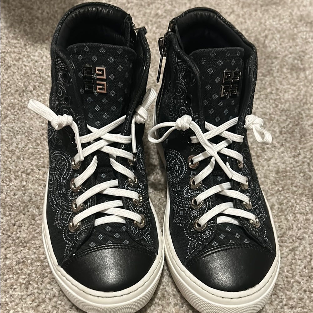 Black and White Givenchy High-Top Sneakers